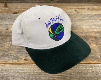 ビンテージ 90s NBA NIKE バケットハット　チューリップハット　LA ヴィンテージ スプライト NBA スナップバックハット：90年代ポップ