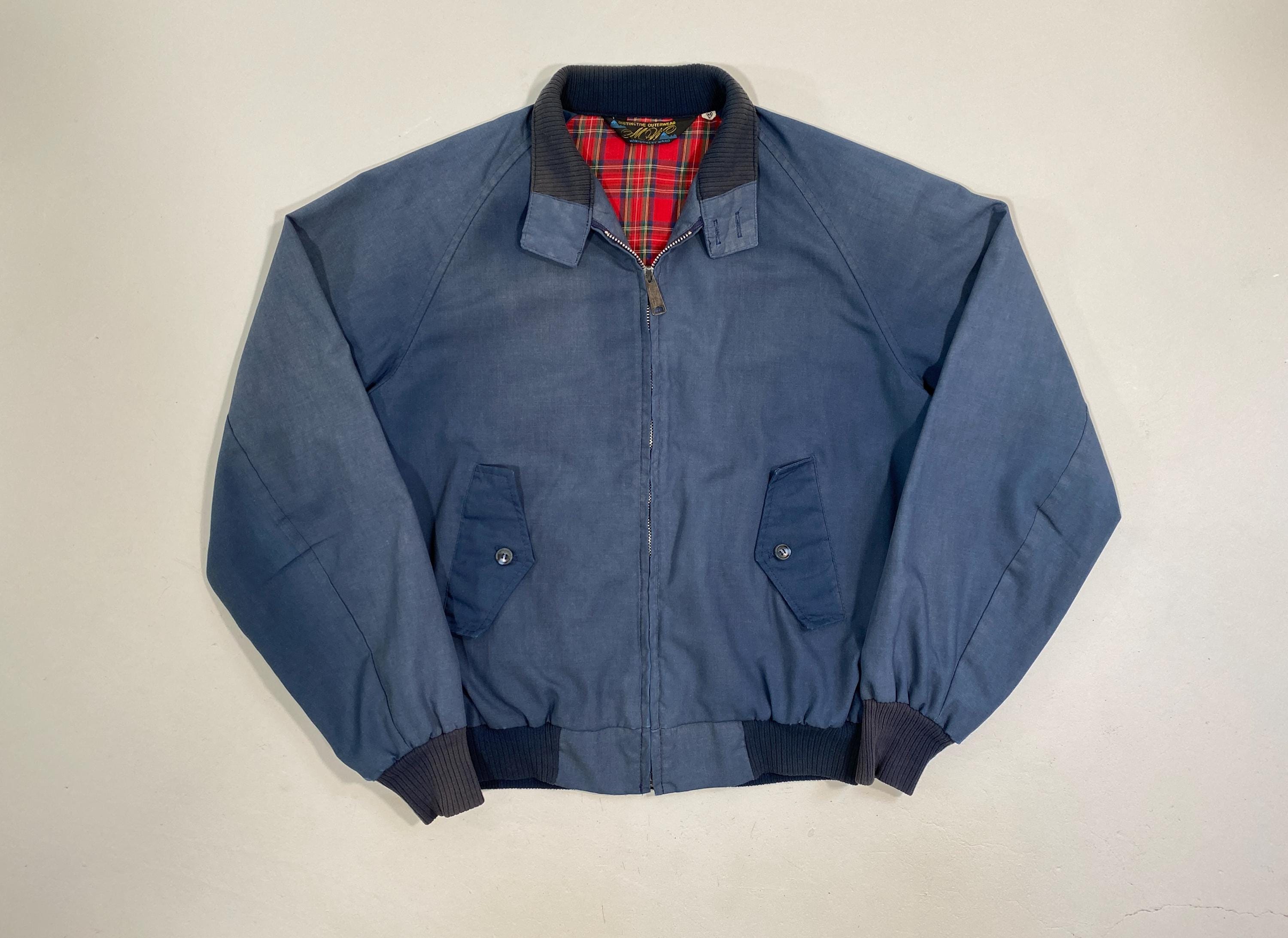 Vintage 1970s Harrington Jacket, Size Medium, Montgomery Ward 