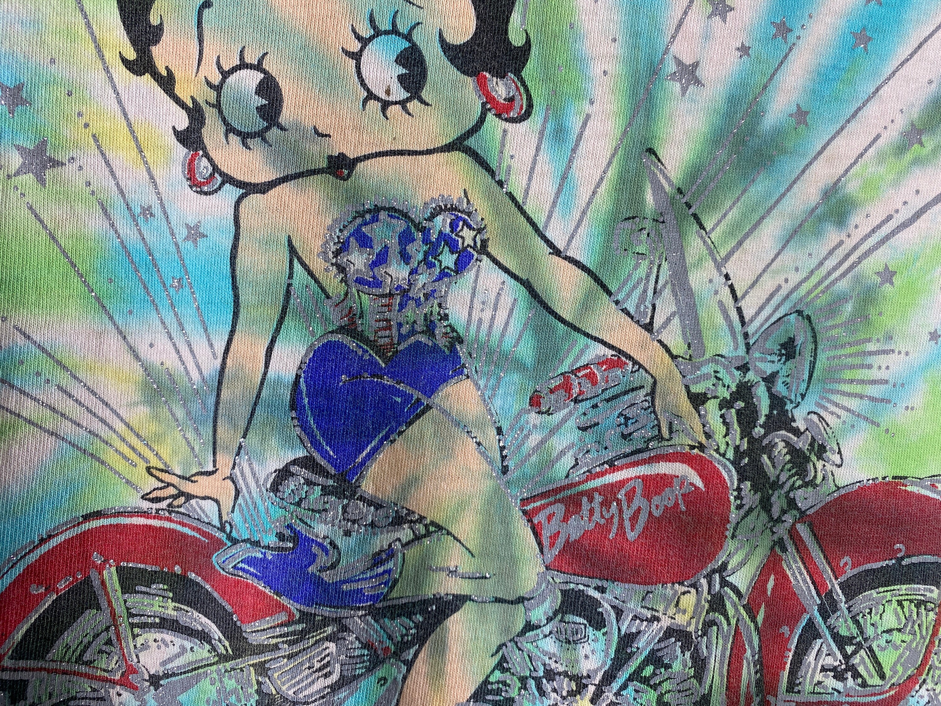 1994 Betty Boop Graphic Tie Dye T-shirt - L - Made in USA
