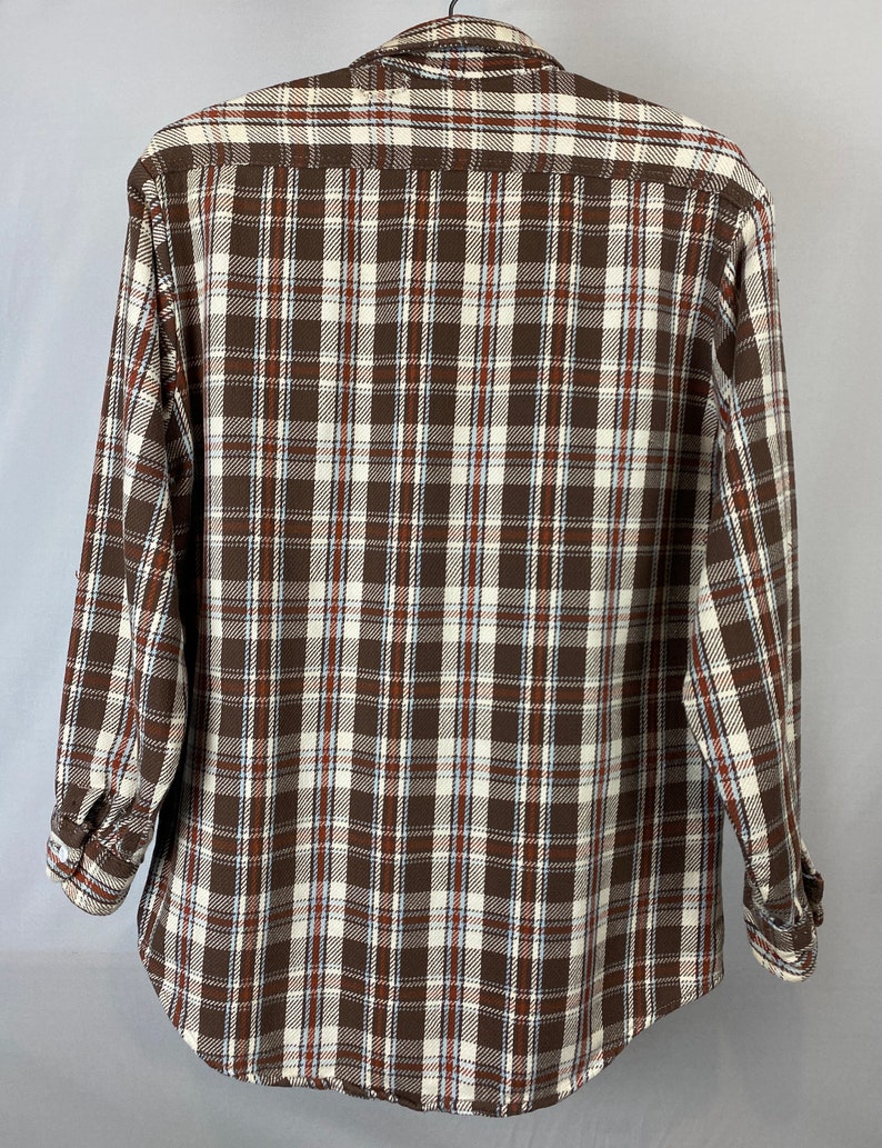 Early 1970s Jcpenney BIG MAC Plaid Flannel Shirt Jacket Heritage Clothing Made in USA
