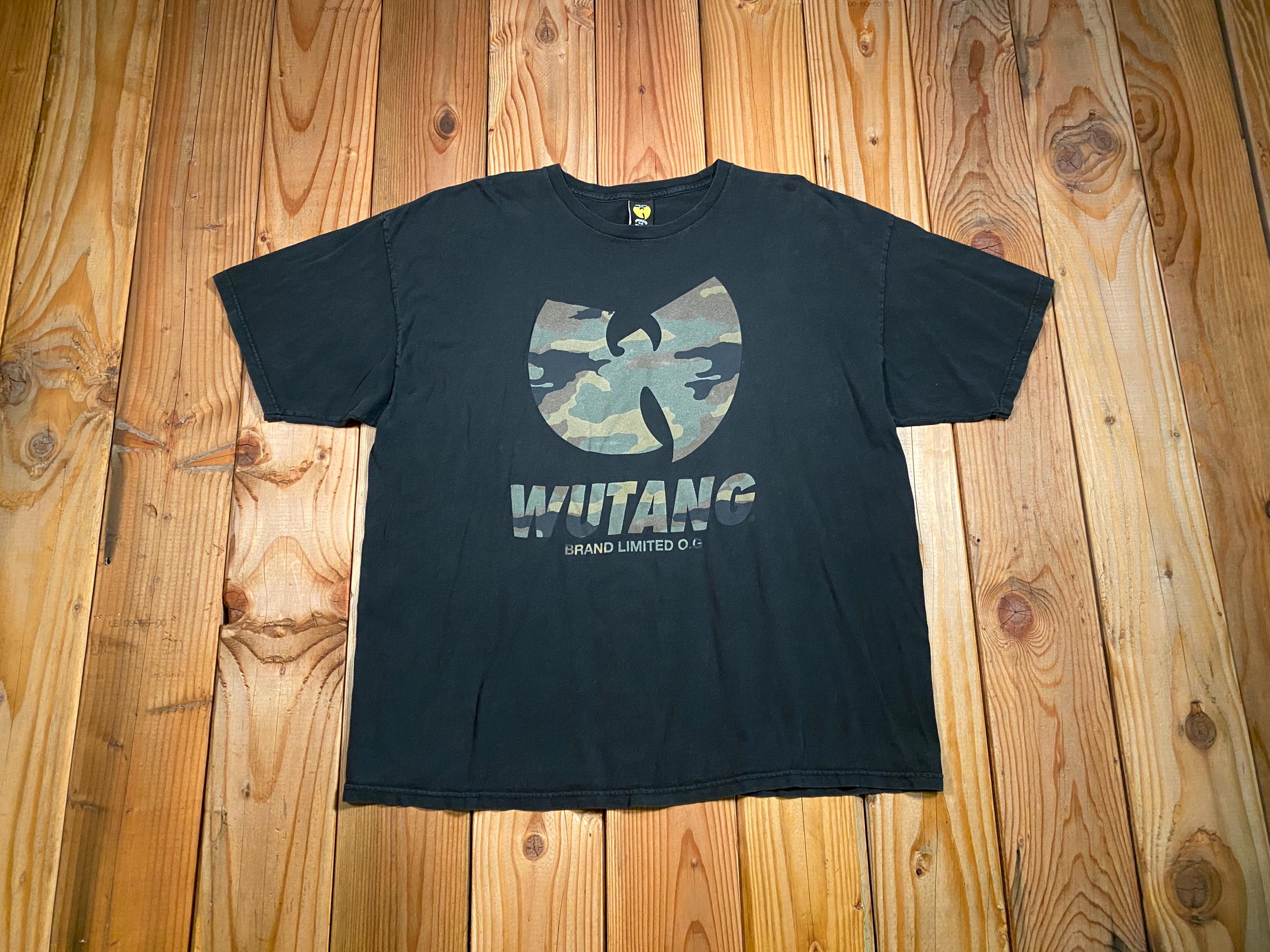 Y2k Wu-tang Brand Limited O.G. Camo Logo T-shirt, Vintage Rap Tee
