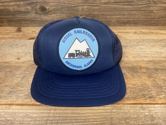 NOS 80s/90s Model Railroader Snapback Trucker Hat… - image 1