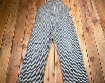 Vintage 1940s Bayly Hickory Stripe Overalls - Union Made