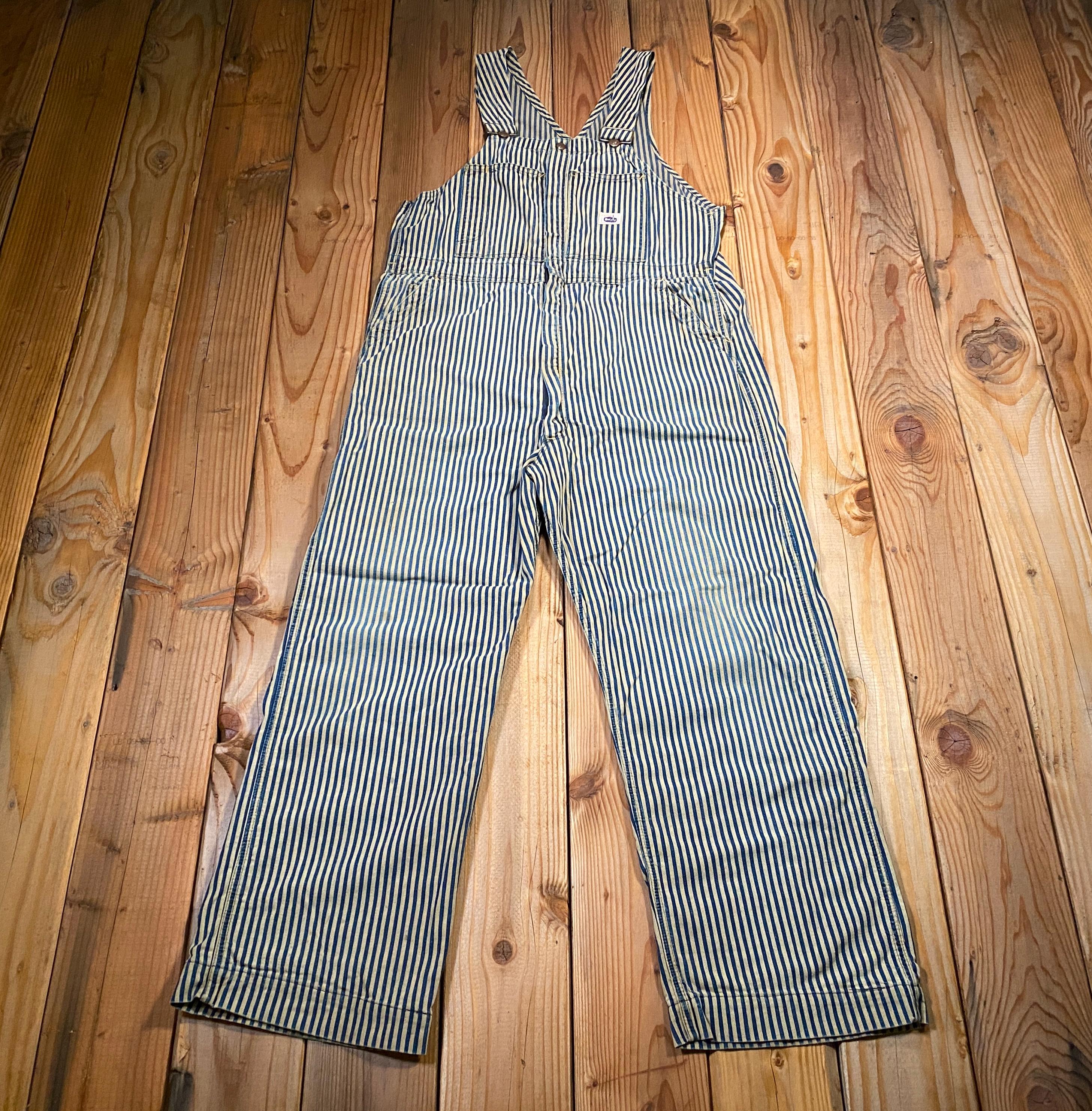 Vintage 1940s Bayly Hickory Stripe Overalls - Union Made