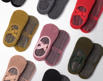 2 pairs of Premium Cotton Multi purpose non-slip socks. Great for Pilates & Yoga