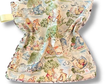 Toile Winnie the Pooh Lovey Blanket: Snow Leopard Minky