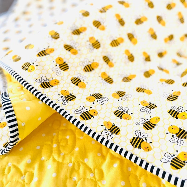 Quilted Baby Blanket Etsy