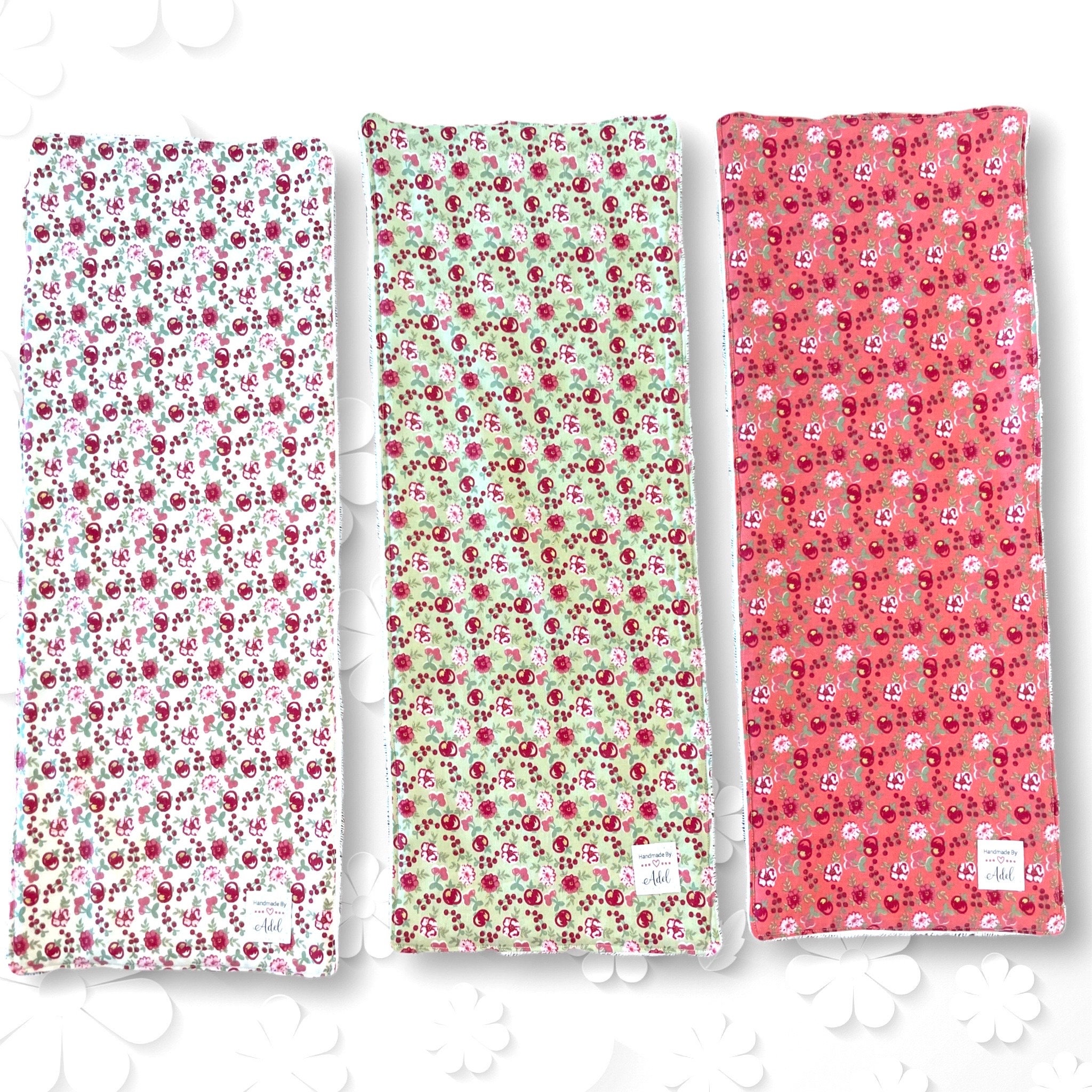 Burp Cloth Set Terry Backing Burp Cloth Set Burp Rags Etsy