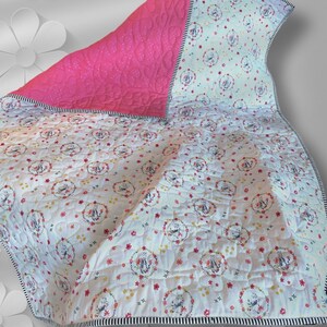 Baby Quilt / Baby Blanket - Peter Rabbit Pink Reversible Baby Quilt ...