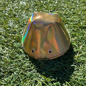 Gold Holographic Handgemachte Rollschuh Mützen (Guard) - Kostenloser US Versand