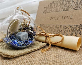 Little Crystal Garden of Wellness + Personalised Greetings Card,