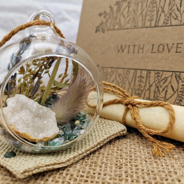 Little Crystal Garden of Healing + Personalised Greetings Card,