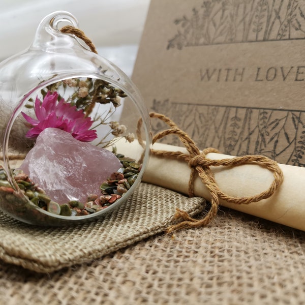 Little Crystal Garden of Love + Personalised Greetings Card,