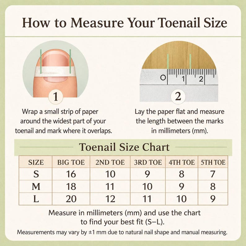 Mystery Toe Nail Sets | Press on Toenails | 3 or 5 Assorted Sets ...