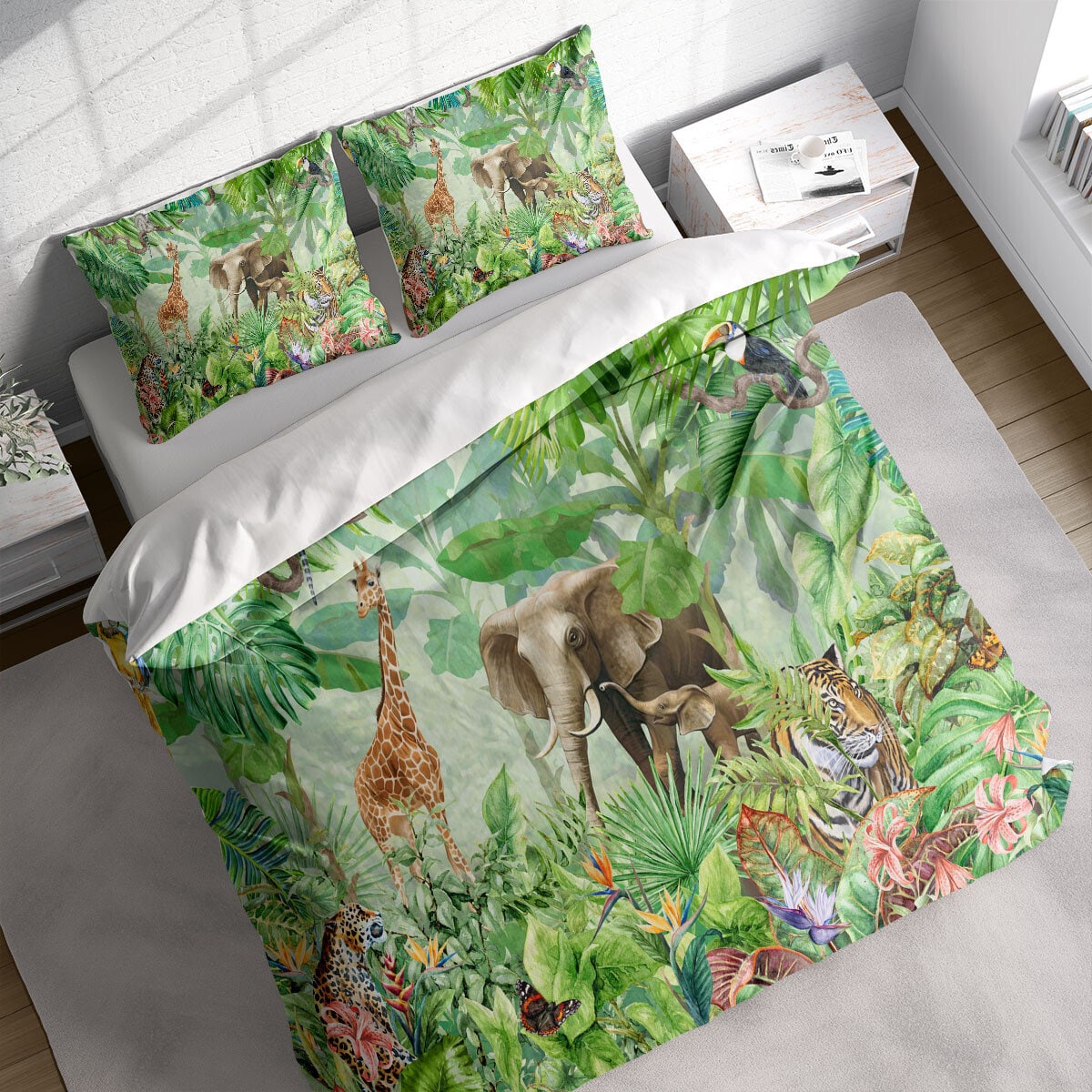 Safari Animal Duvet - Etsy Safari Animal Duvet - Etsy