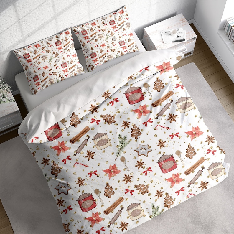 Limited Bombing new work time for free shipping Holiday Dinner Spoon Christmas Duvet Cover Set The Xmas