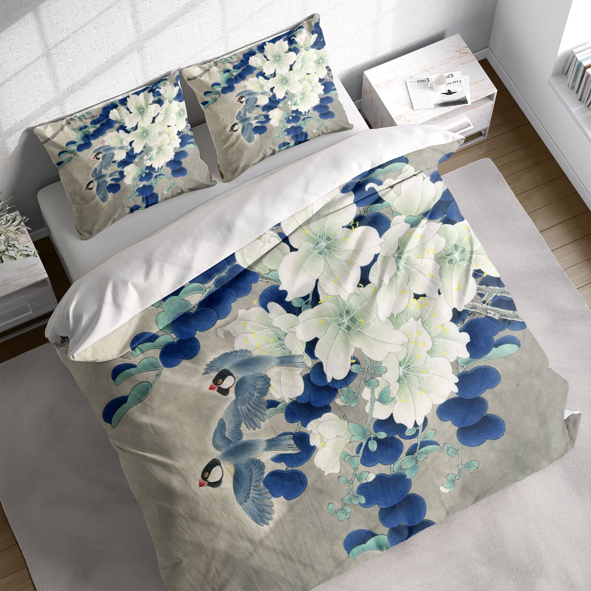 Lotus Mandarin Duck WJ1302033CL Duvet Cover Set