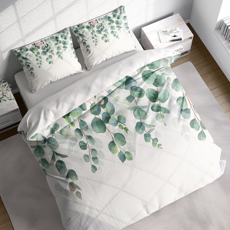 Green Print Comforter - Etsy