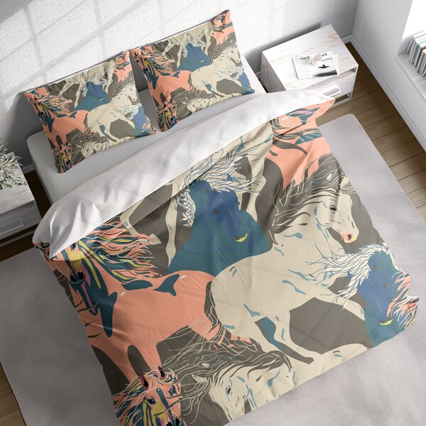 Horse Duvet Cover Etsy UK