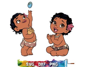 Baby Moana Svg Etsy