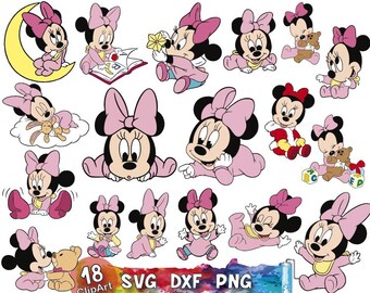 Download Baby Minnie Svg Etsy
