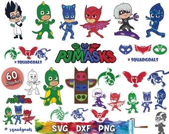 Download Pj Masks Birthday Svg Etsy