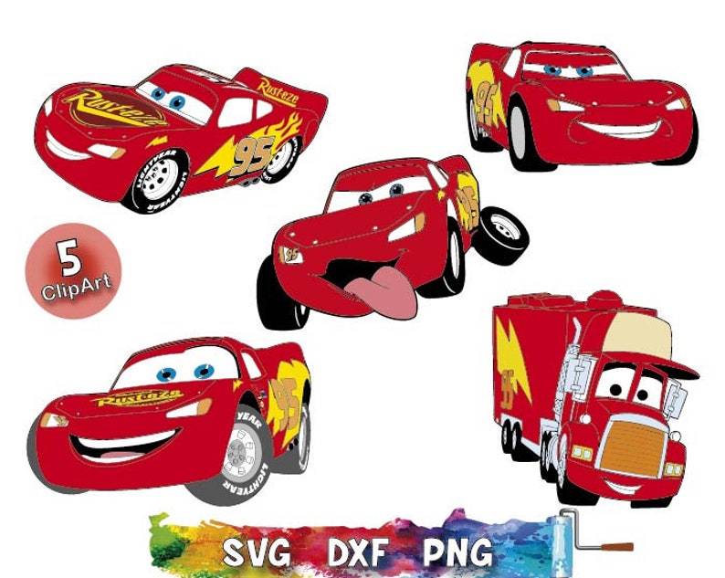 Lightning McQueen Svg Lightning Svg Disney Cars Svg Cricut | Etsy