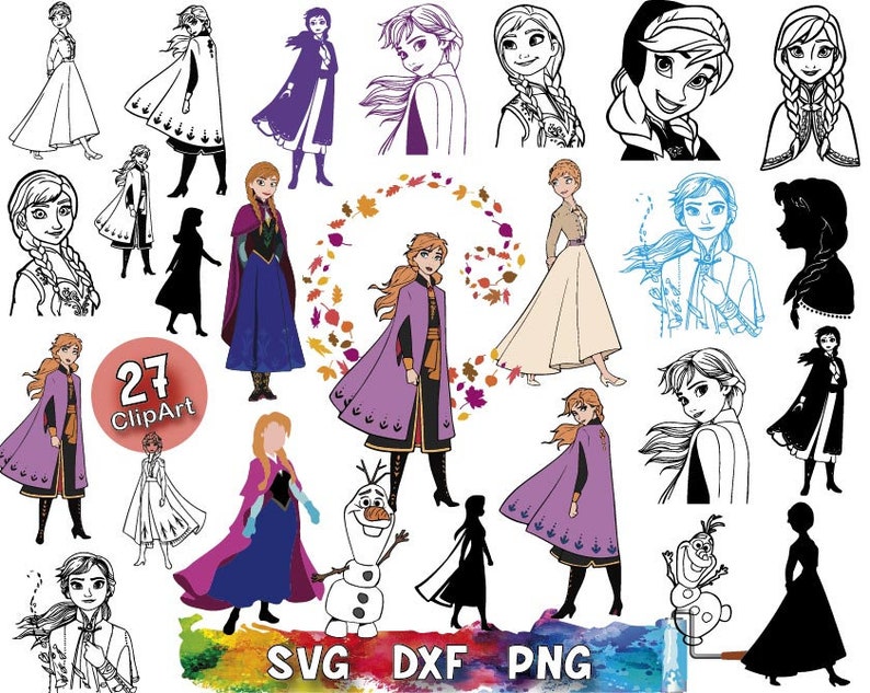 Download Frozen Svg Frozen Princess Anna and Elsa Anna svg Cricut ...