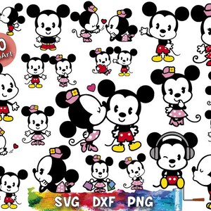 Mickey Mouse Affiche Mickey Et Minnie Bebe Imprime Disney Etsy