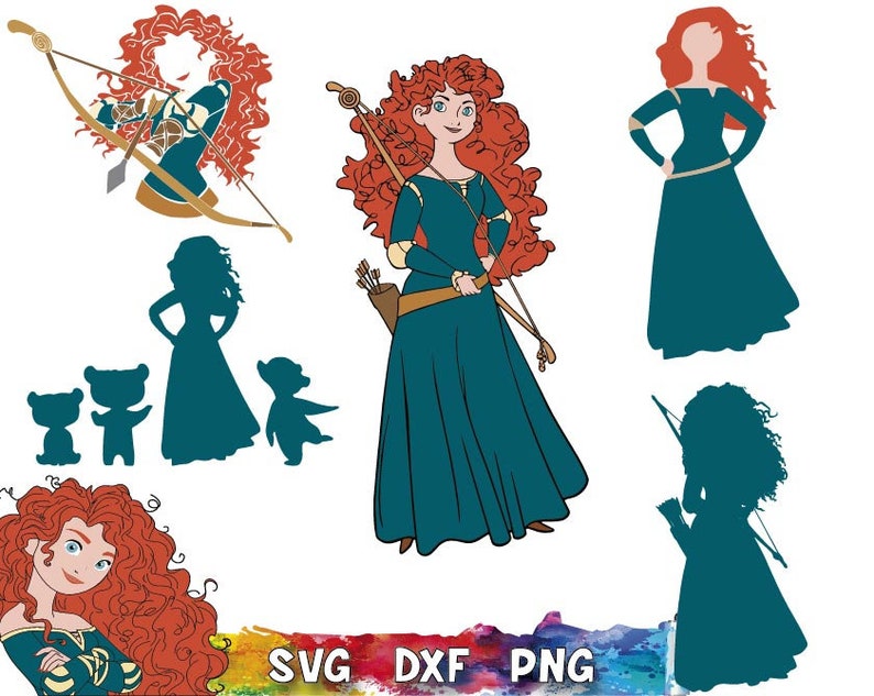 Brave Svg Brave Merida svg Princess Brave svg Princess | Etsy