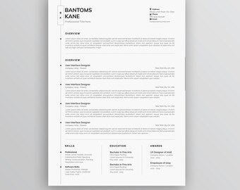 Cv Resume Mockup Etsy