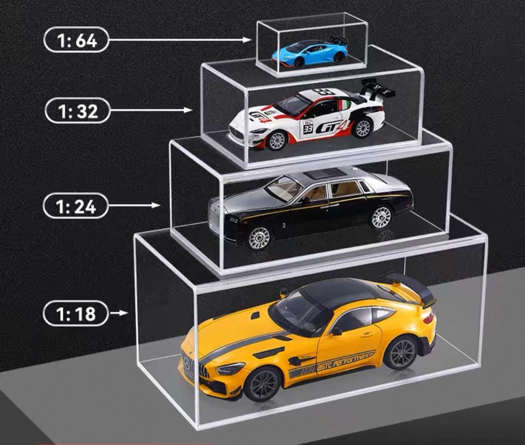 Teca Box Vetrina ESPOSITORE Per Modellini Auto Scala 1:18 - Foto 3