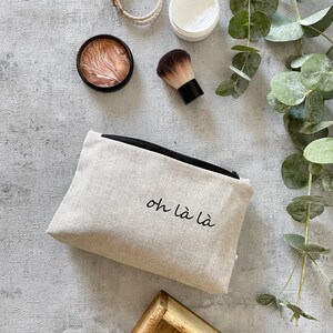Handmade Makeup Bag | Cotton Pouch for Travel, Work & Everyday Use | dimensions L20 x H12 x W4cm