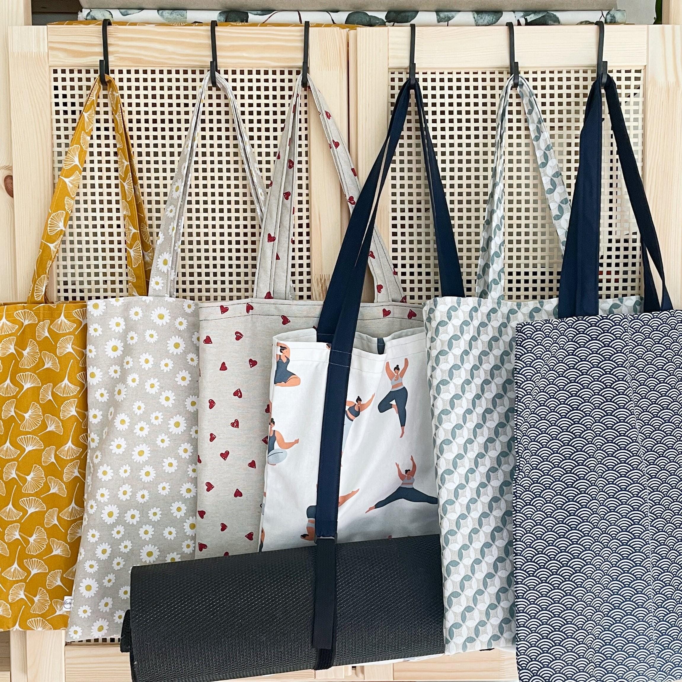 Handmade jute bag with inner pocket L35 x H40cm, strap length approx. 55cm | in a set with cosmetic bag