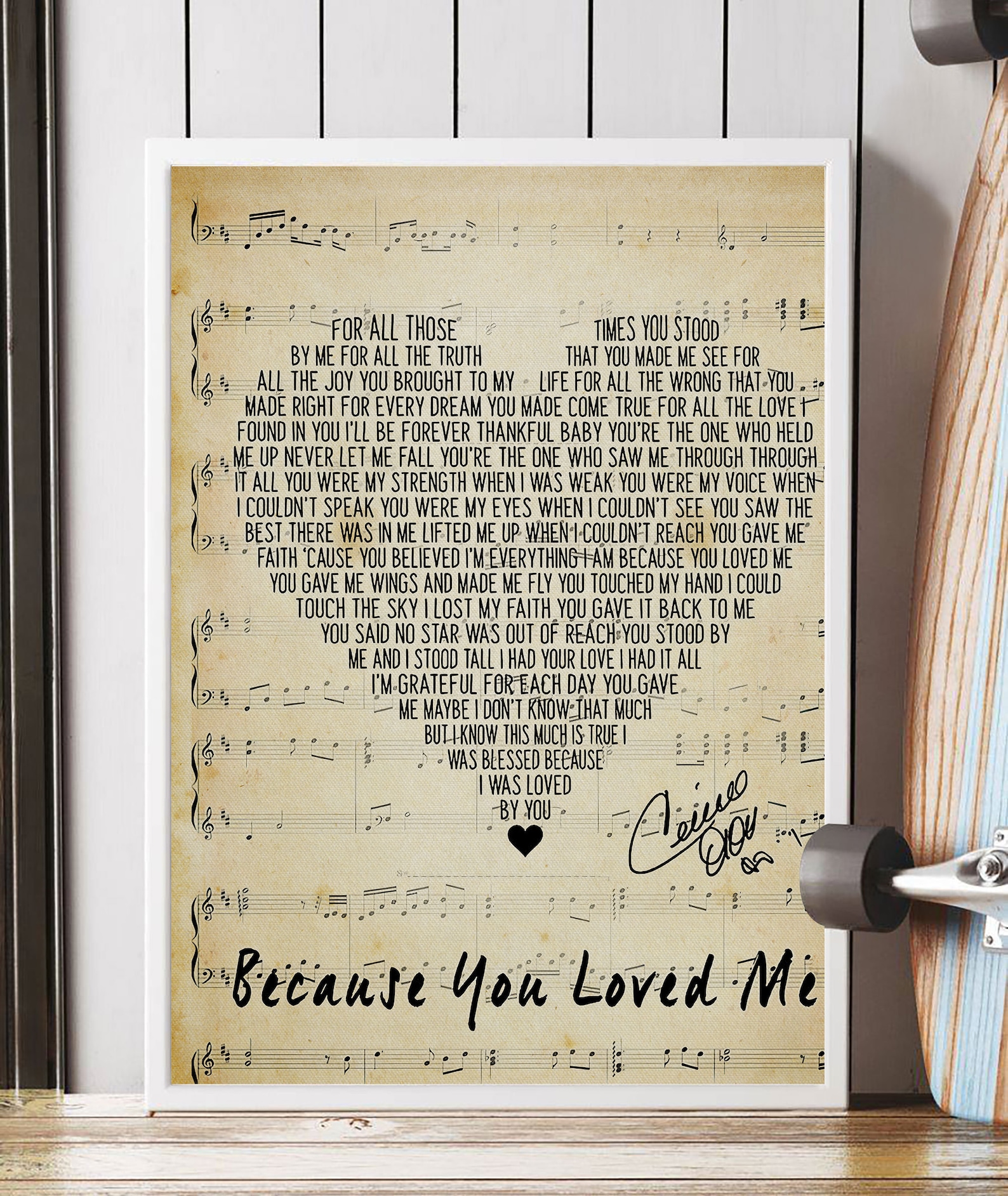 Because You Love Me Lirik - 50m44c8