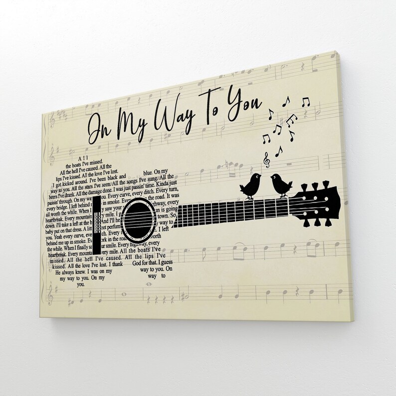Cody Johnson On My Way To You Lyrics Poster Aint Nothin To Etsy