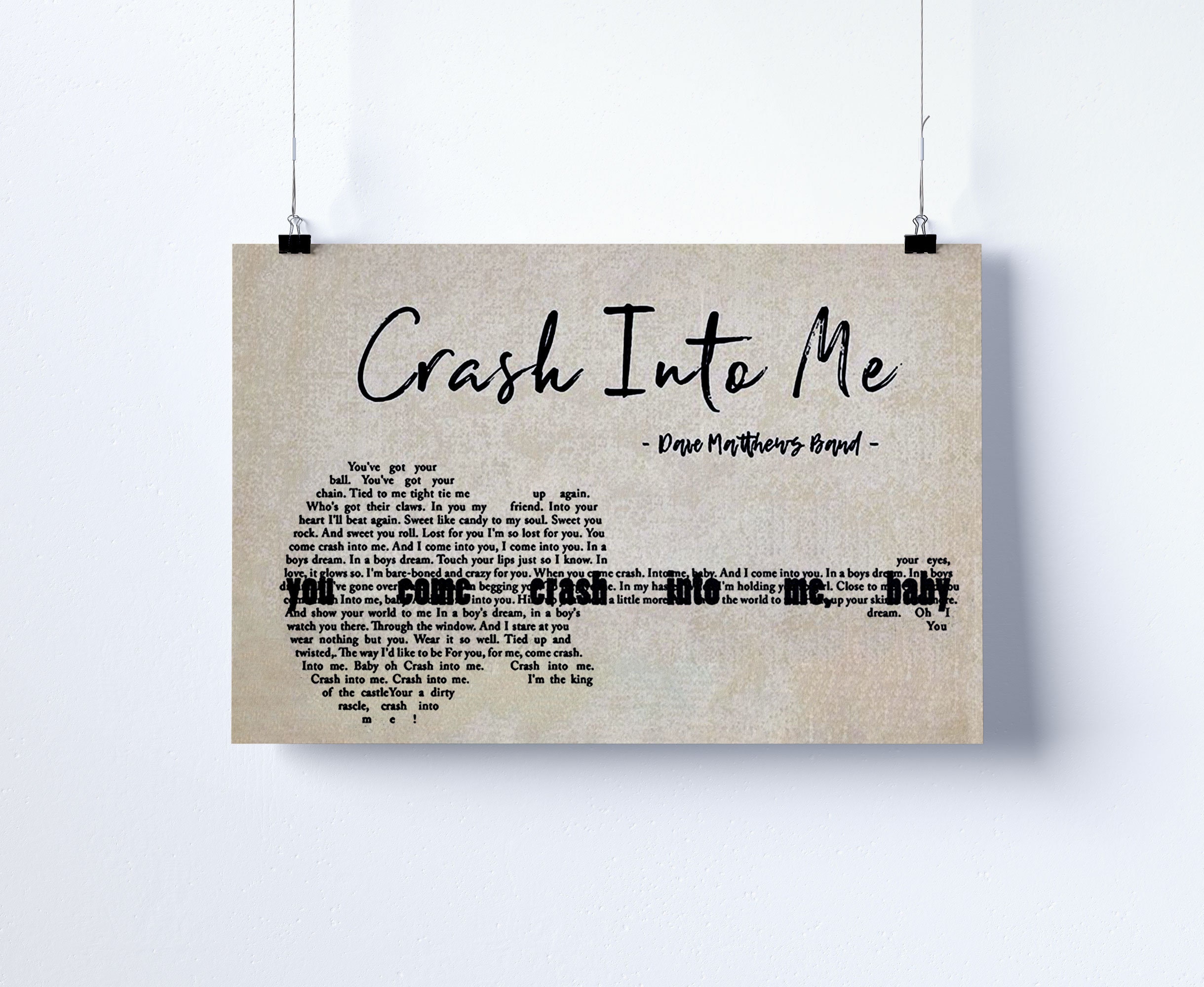 Crash Into Me Lyrics Dave Matthews at Fernando Thompson blog