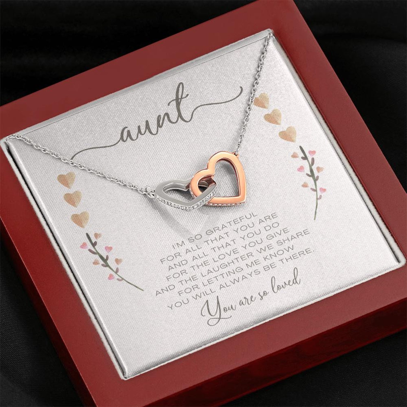 Geschenk Von Tante Zur Nichte Geschenk für Tante von Nichte Tante und Nichte Halskette - Etsy.de