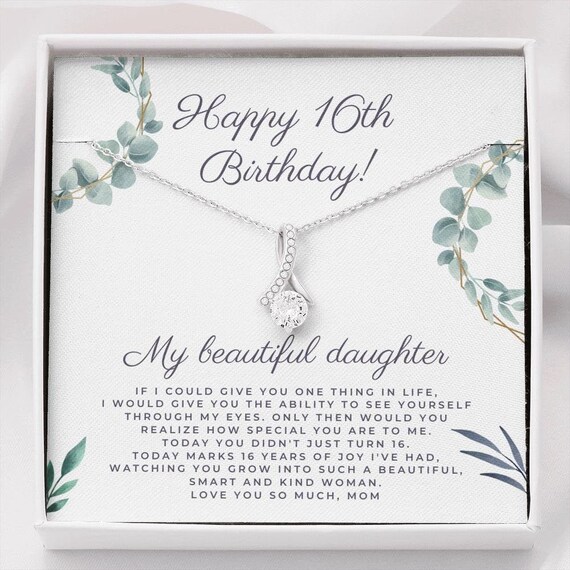 Sweet sixteen birthday gift for daughter if I could give you | Etsy
