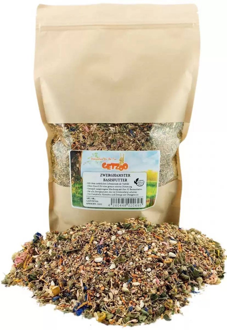 Getzoo Dwarf Hamster Food Normal or Basic / Overweight image 3