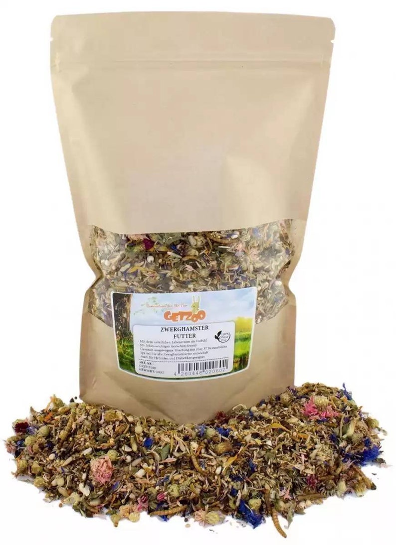 Getzoo Dwarf Hamster Food Normal or Basic / Overweight image 1