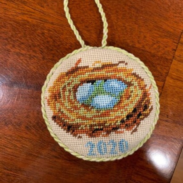 Needlepoint Ornament Etsy