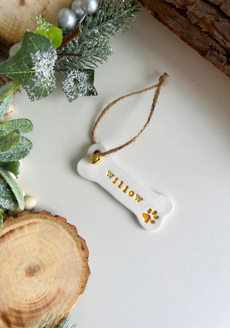 Personalised Dog Bone Christmas Decoration Dog Bone Tree Etsy UK