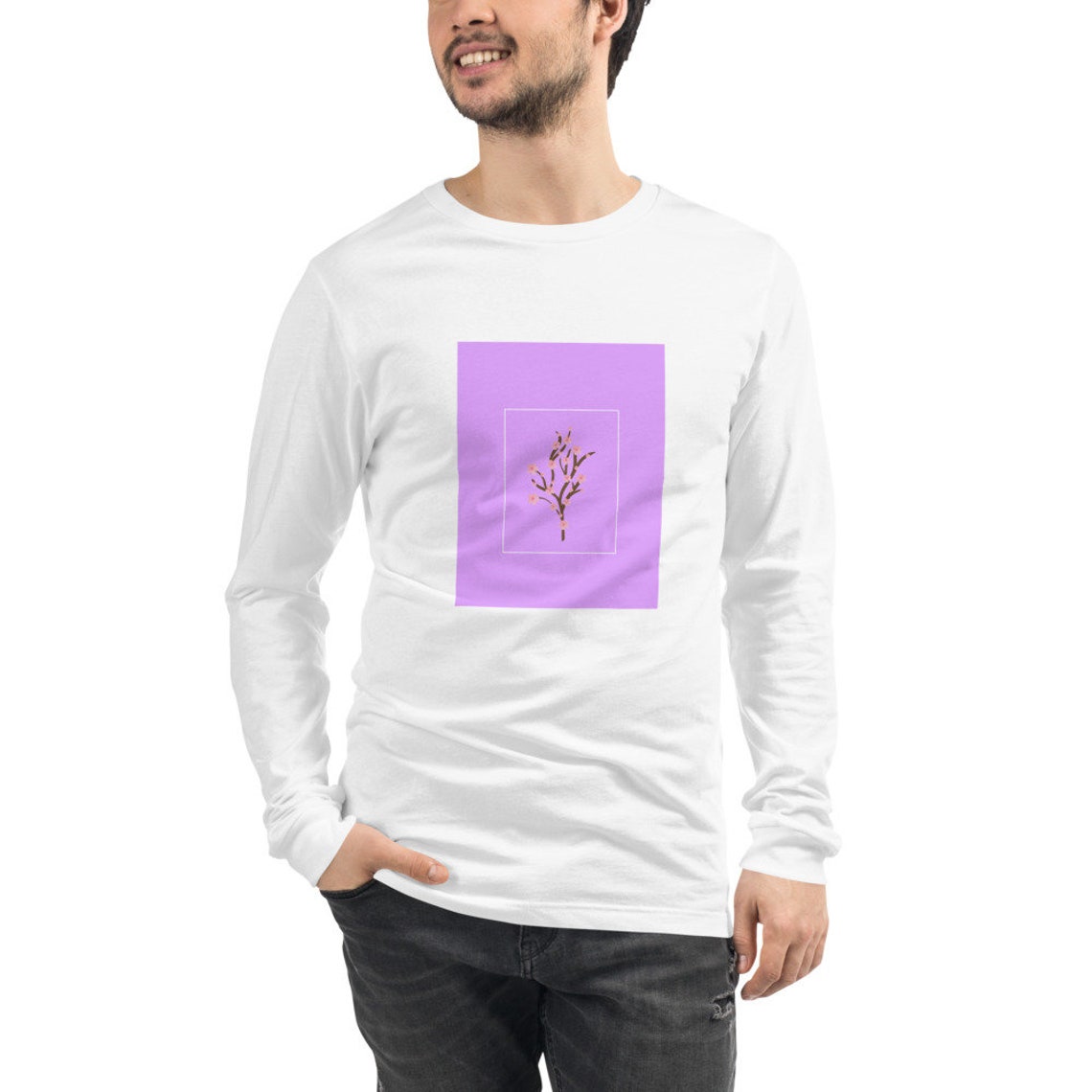 Flower flower Unisex Long Sleeve Tee Etsy