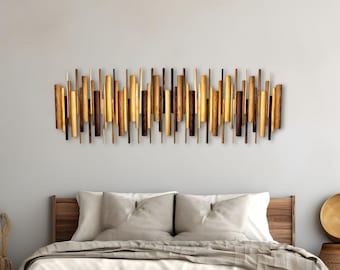 Large Wood Wall Sculpture, Natural Geometric Wall Art, Modern Neutral Decor
