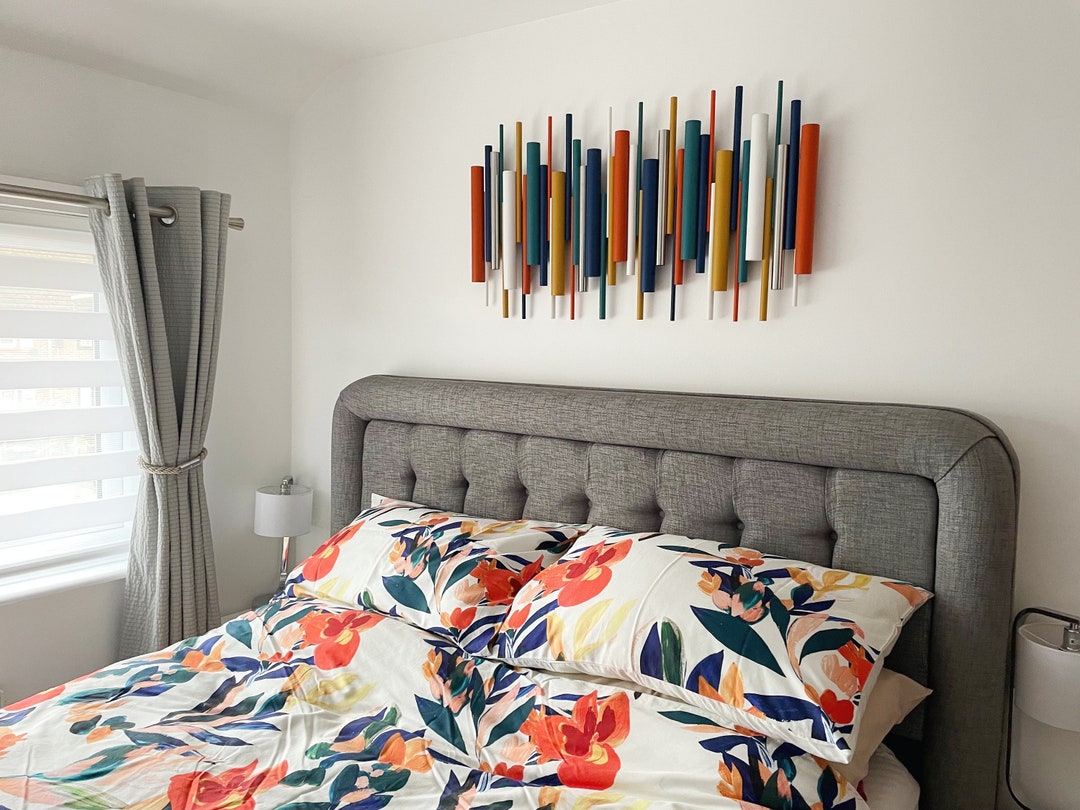 Bedroom Wall Art, 3D Wood Art, Colourful Wall Art for Your Modern Home ...