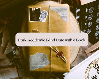 Dark Academia Blind Date with a Book: Mystery Paperback, Bookmark & Prints