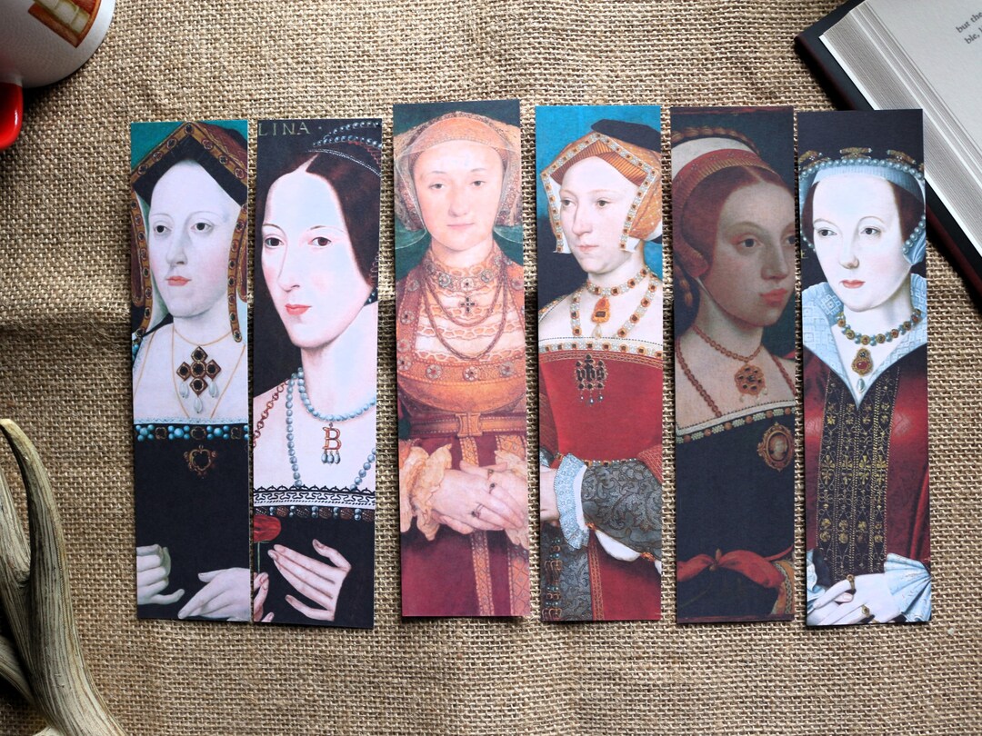 Six Wives Bookmark, Ex Wives, Tudor Bookmark, Aragon, Boylen, Seymour ...