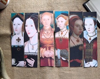 Six Wives of Henry VIII Bookmark: Tudor History Gift