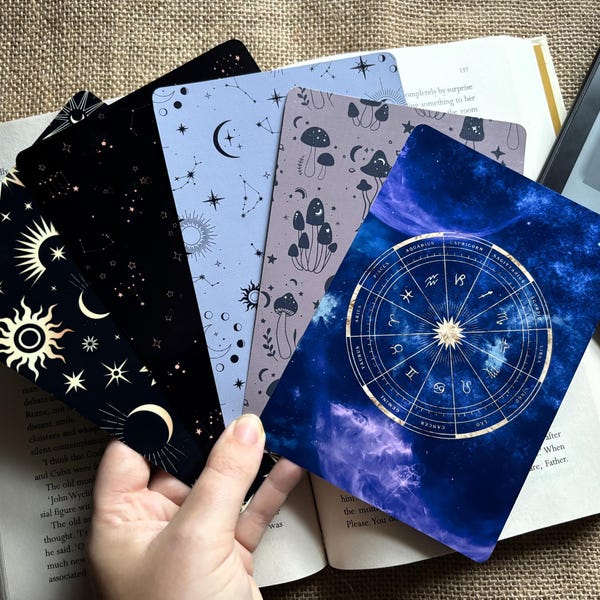 Celestial Kindle Insert Collection: Bookish E-Reader Accessory